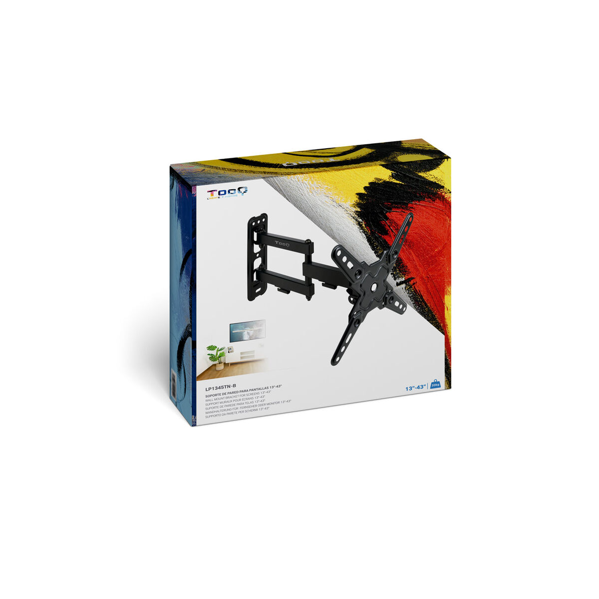 Support mural TooQ TSLP1040T-B 43" 13" 20 kg